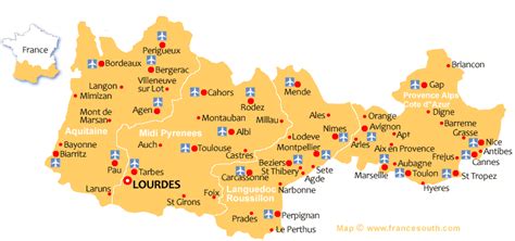 Lourdes Tourist Map