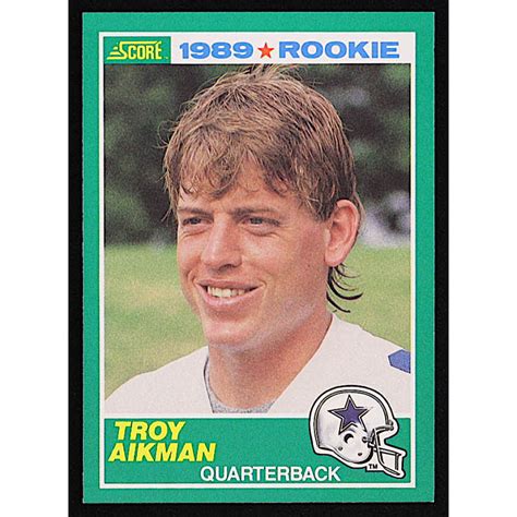 Troy Aikman 1989 Score 270 RC Pristine Auction