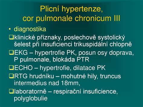 Plicní embolizace Plicní hypertenze ppt stáhnout