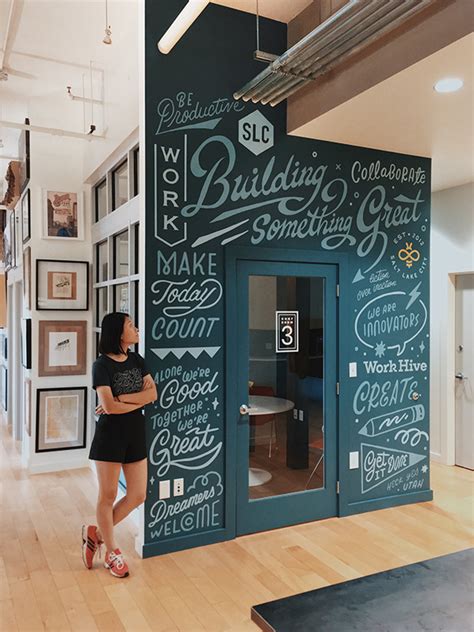 Work Hive Mural Behance