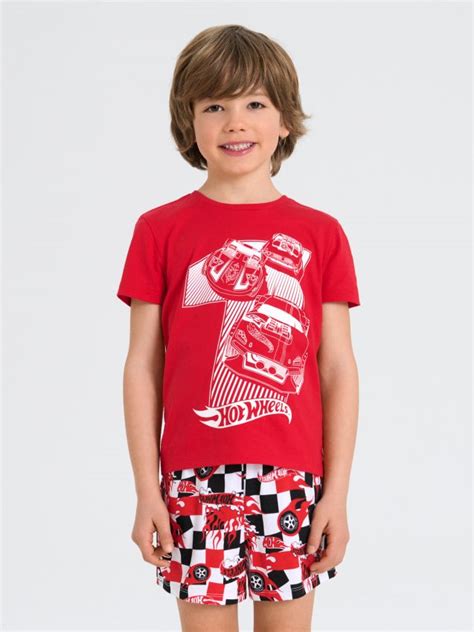 Dvodelni komplet pižame Hot Wheels Barva rdeča SINSAY DP X