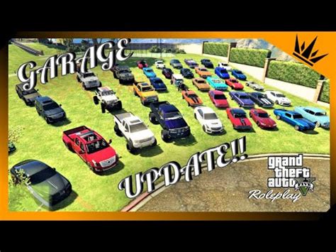 GTA 5 Roleplay GARAGE UPDATE 3 Redline RP YouTube