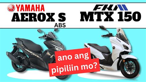 Yamaha Aerox S Vs FKM MTX 150 Side By Side Comparison Specs Price