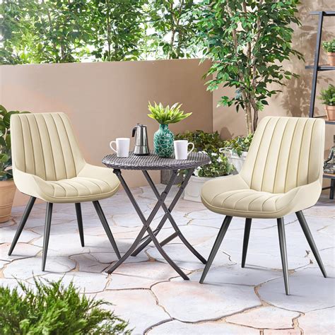 George Oliver Modern Dining Chairs 54.8*46.9*83.2cm Tech Fabric