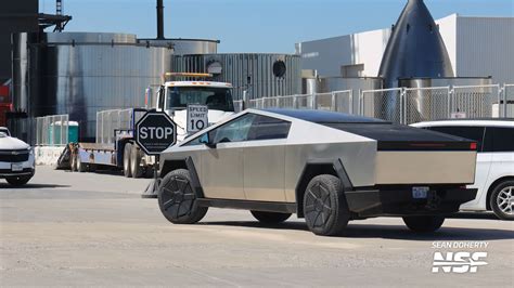 Watch A Tesla Cybertruck Working At Spacex Starbase — Towing Starship