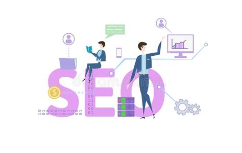 Palabra De Seo Concepto Con La Gente Las Letras Y Los Iconos Ejemplo