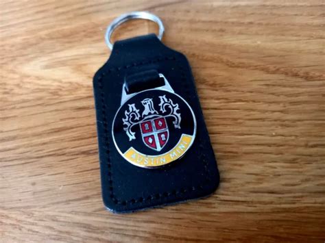 Classic Mini Cooper S Austin Leather Key Ring Fob Nos Rare Downton Mpi