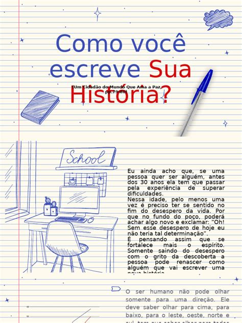 Como Se Escreve História - Como Você Escreve Sua História | PDF | Vida