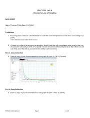 Phys Lab Datasheet Completed Thomas R Ruiz Docx Phys Lab