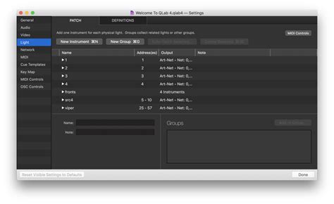 Workspace Settings QLab 4 Documentation