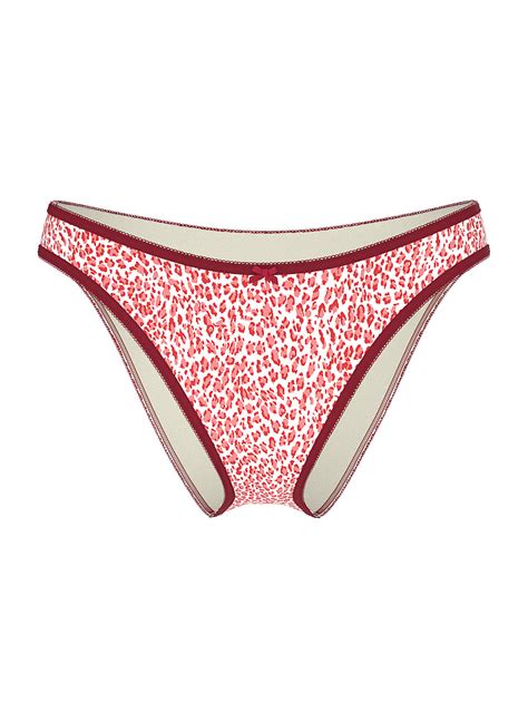 Buy Golden Hour Cheeky Bikini Bottom Red Leopard Order Bikini Bottom Online PINK
