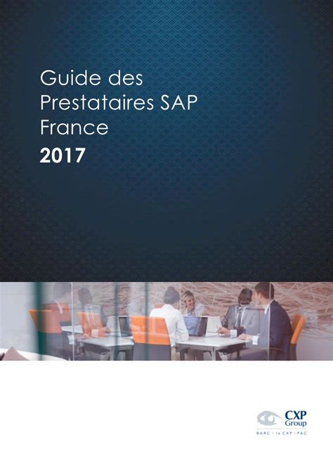 Pdf Guide Des Prestataires Sap Pdf Filesap Capable De Prendre En