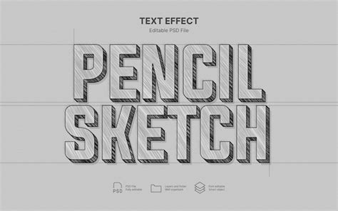 Premium Psd Pencil Sketch Text Effect