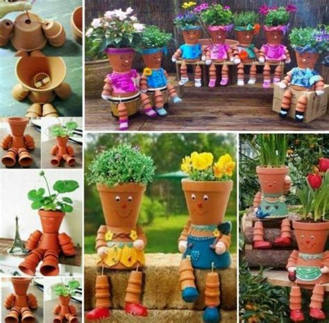 How To Make Diy Clay Pot Flower People Step By Step Tutorial