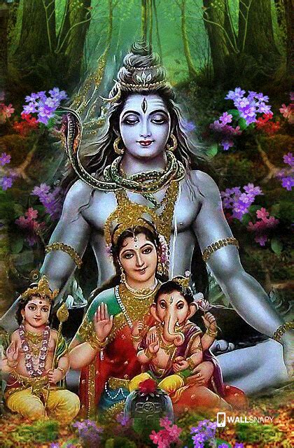 Hd lord shiva family wallpaper for mobile