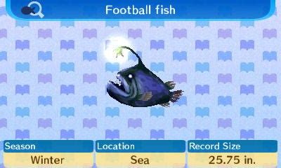 Football Fish - Animal Crossing: New Leaf for 3DS Guide - IGN