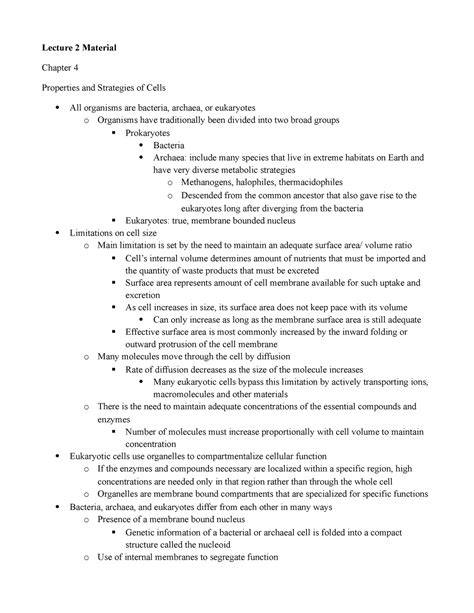 3000 Exam 1 Book Notes Summary Becker S World Of The Cell Lecture 2