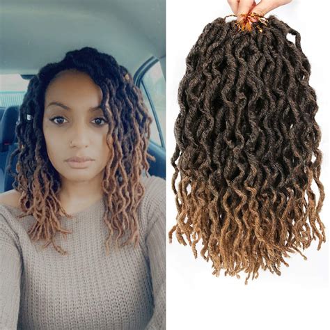 Buy Packs Faux Locs Crochet Hair Inch Wavy Crochet Faux Locs