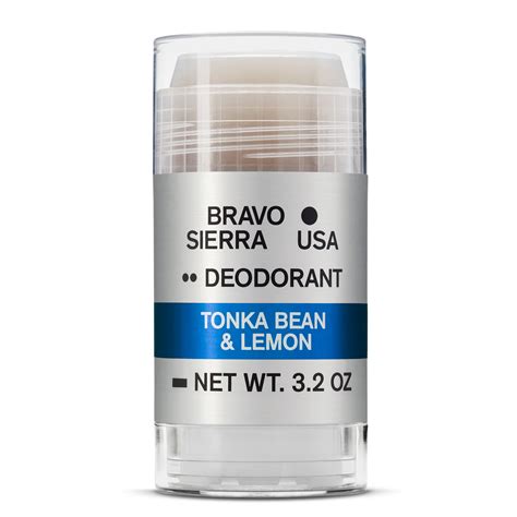 Bravo Sierra Stick Deodorant For Men Tonka Bean And Lemon 32 Oz