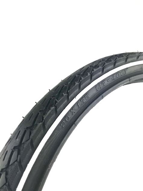 Opona rowerowa Deli Tire 20x1 75 z białym paskiem SA 206