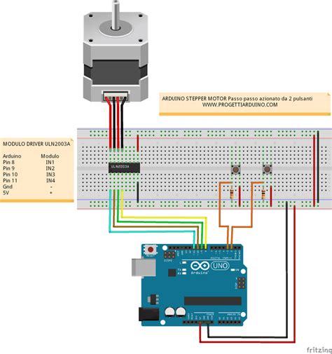 Arduino Stepper Motor Passo Passo Azionato Da Due Pulsanti