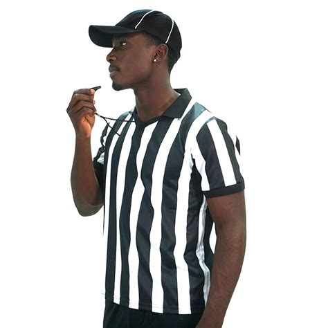 Buy Professional Referee Uniform Black And White Striped Referee Jersey