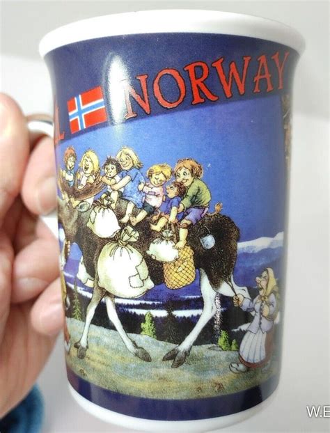 Rare Trolls Of Norway© Porcelain Coffee Mugs By Way Nor® Set Of 2 Etsy