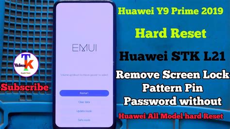 Huawei Y9 Prime 2019 Hard Reset Huawei Stk L21 Remove Screen Lock