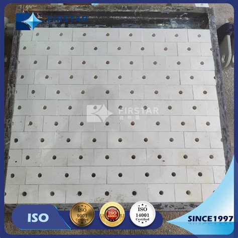 Weldable Type Alumina Ceramic Tiles With Hole And Metal Washers