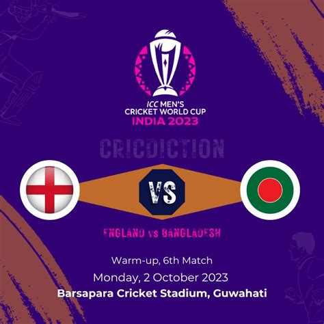 Fantasy Tips England Vs Bangladesh ODI World Cup Warm Up 2023 6th