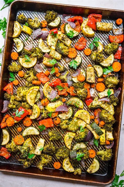 Italian Roasted Vegetables Recipe Dinner Then Dessert