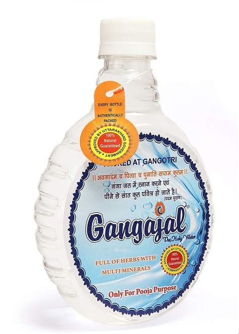 Natural Gangajal Holy Water For Puja Purpose Packaging Size 500 ML