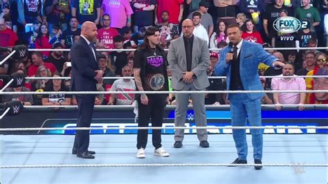 Dominik Mysterio Confronta A Triple H Nick Aldis WWE Smackdown 13