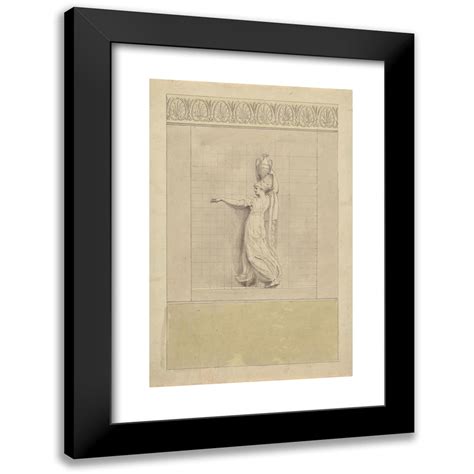 Edward Francis Burney X Black Modern Framed Museum Art Print Titled