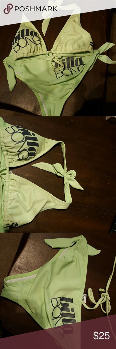 Billabong Bikini Billabong Bikini Mint Green Has A Light Mark On The