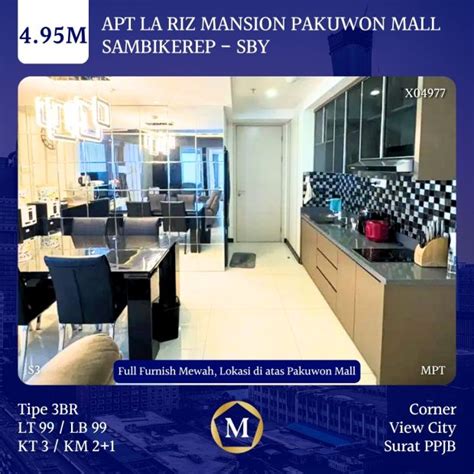 TURUN HARGA Apartemen La Riz Mansion Pakuwon Mall Full Furnish Mewah