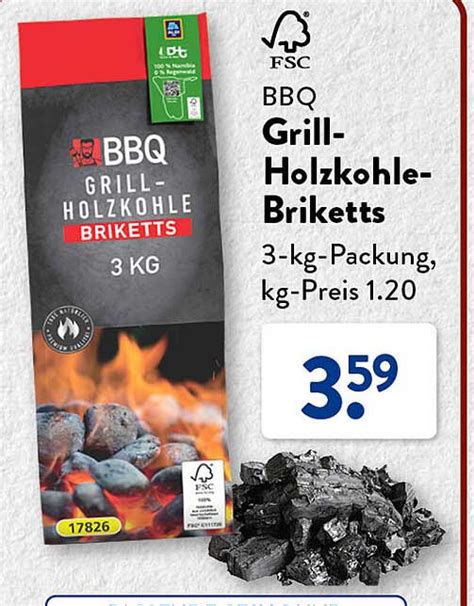 Bbq Grillholzkohlebriketts Angebot Bei Aldi S D Prospekte De