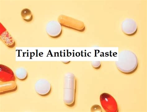 Triple Antibiotic Paste Composition and use in Root Canal Treatment