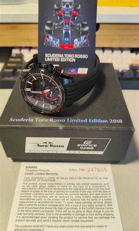 Casio Edifice Scuderia Toro Rosso Limited Edition 2018 Solar Powered