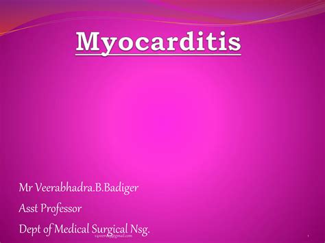 Myocarditis Ppt