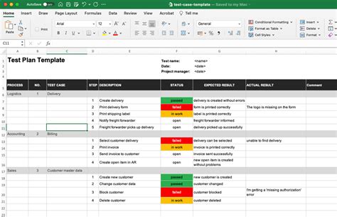 A Proven Test Plan Template For Software Testing (Excel) Pertaining To ...