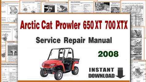 Arctic Cat Prowler 650 650 Xt 700 Xtx Service Repair Manual 2008 Youtube