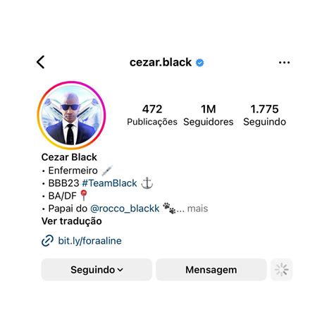 CHOQUEI on Twitter AGORA Cézar Black acaba de atingir 1 milhão de