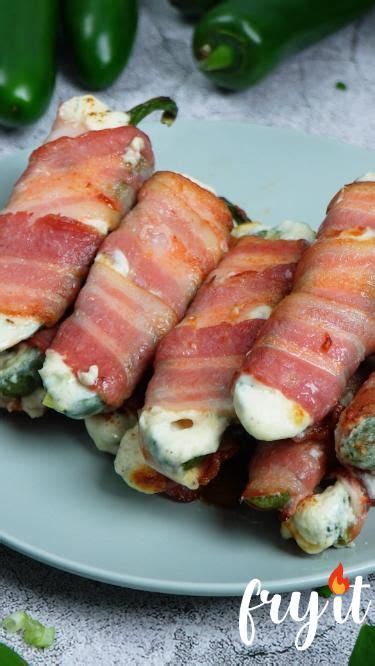 Easy Air Fryer Bacon Wrapped Jalapeno Poppers Video Recipe