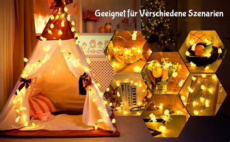 Bolweo Ostern Lichterketten Ft M Led Ostern Lichterkette Mit