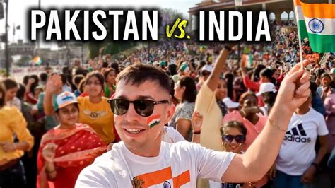 The Worlds Craziest Border Pakistan Vs India Youtube