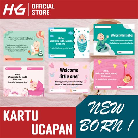 Jual Kartu Ucapan New Born Welcome Baby Shopee Indonesia