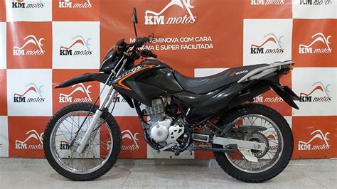 Honda Nxr Bros Es Preta Km Motos Sua Loja De Motos Semi Novas