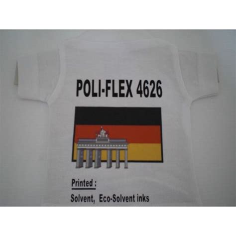 Vinilo Textil Poliflex Transparente Brillo Tintas Solventes Eco