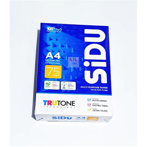 Jual Sidu Kertas HVS Putih A4 75gsm Shopee Indonesia